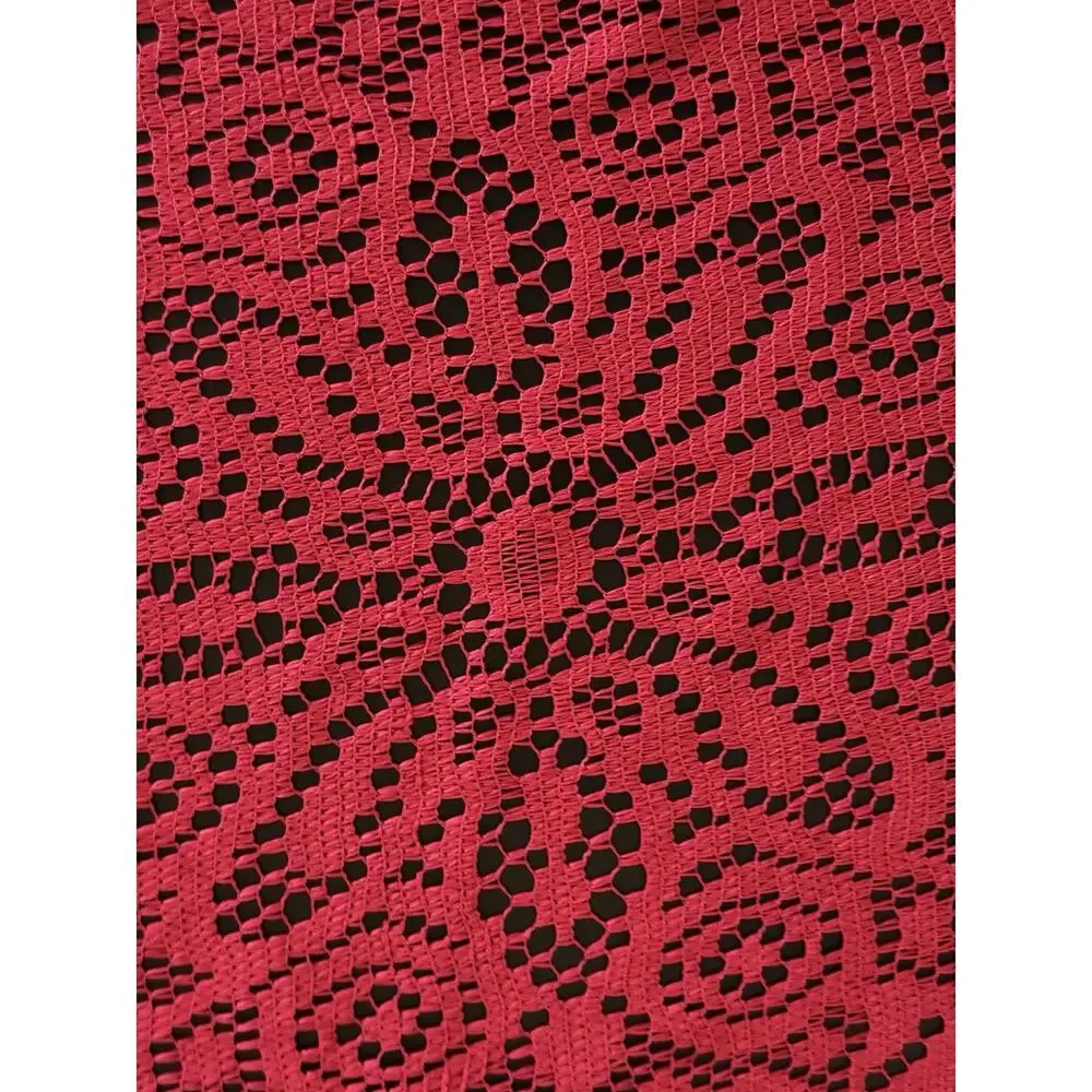 Vintage Red Lace Doily Bundle Set of 3 Holiday Christmas Valentine Table Decor